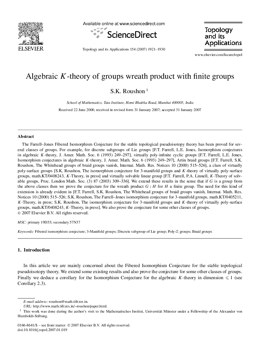 Algebraic K-theory of groups wreath product with finite groups