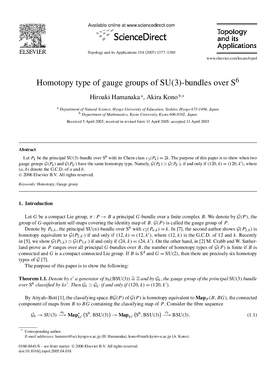 Homotopy type of gauge groups of SU(3)-bundles over S6