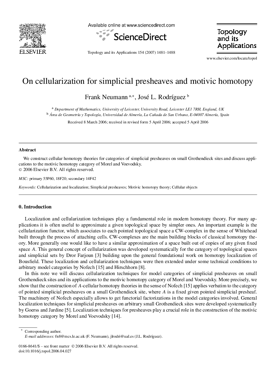 On cellularization for simplicial presheaves and motivic homotopy