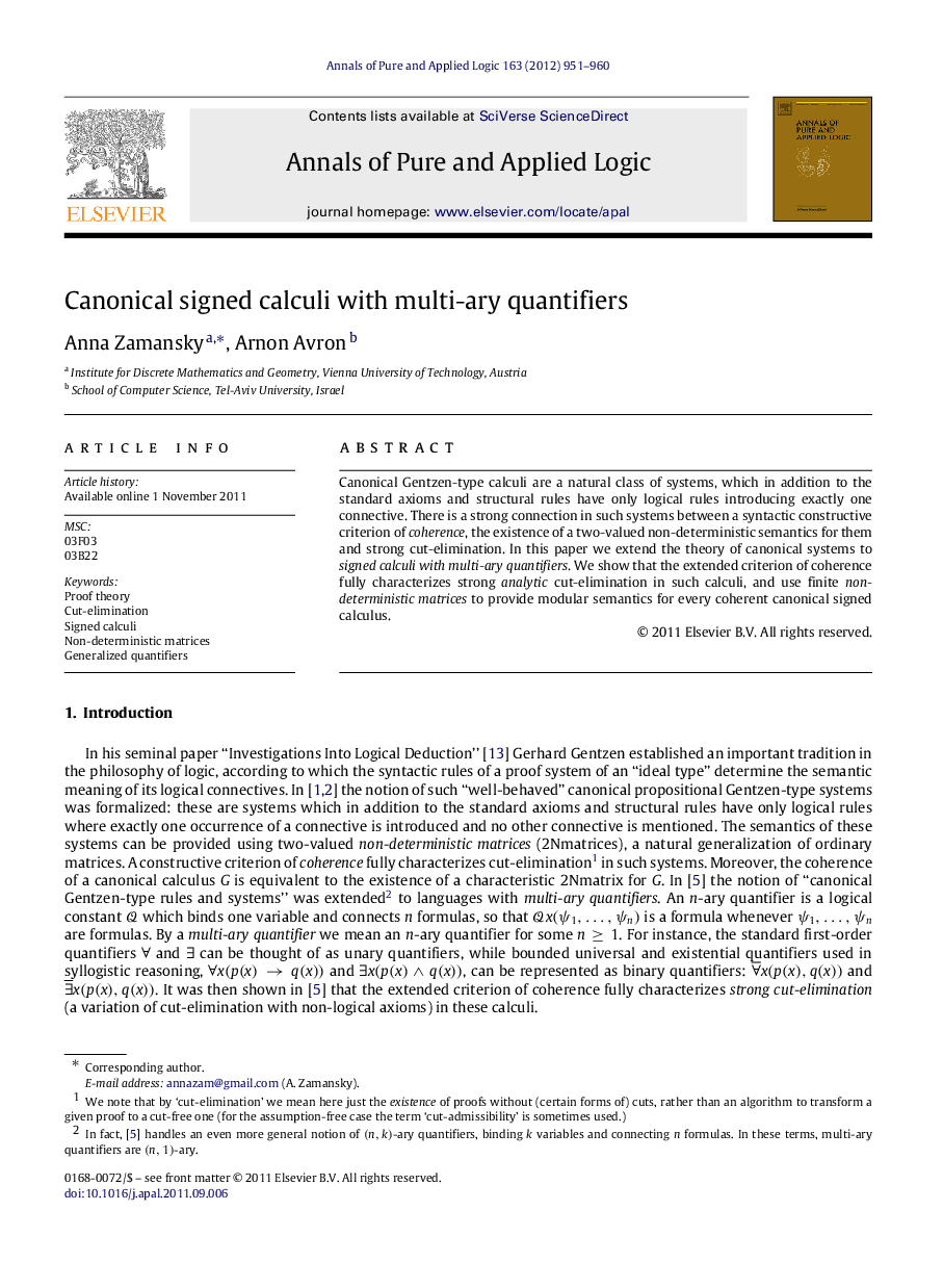 Canonical signed calculi with multi-ary quantifiers