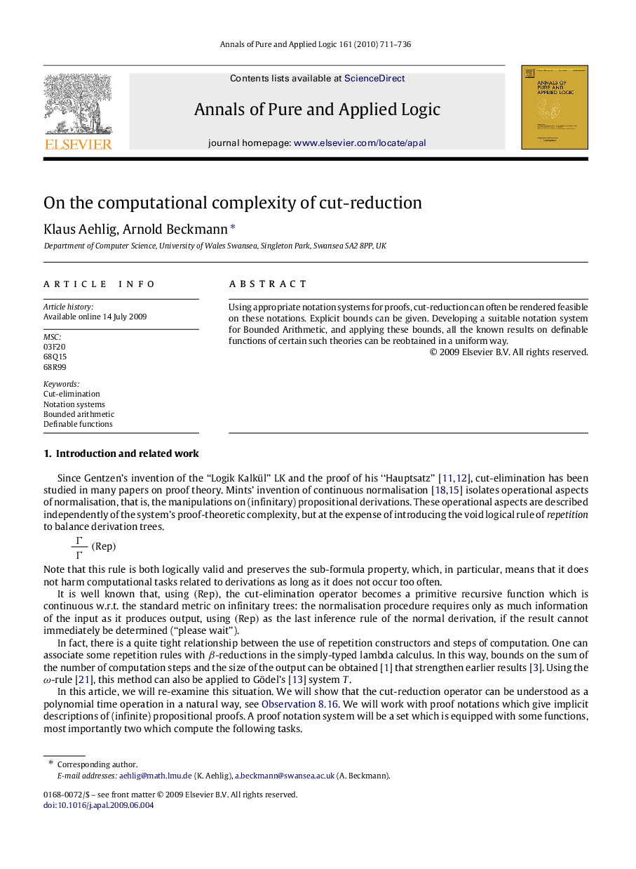 On the computational complexity of cut-reduction