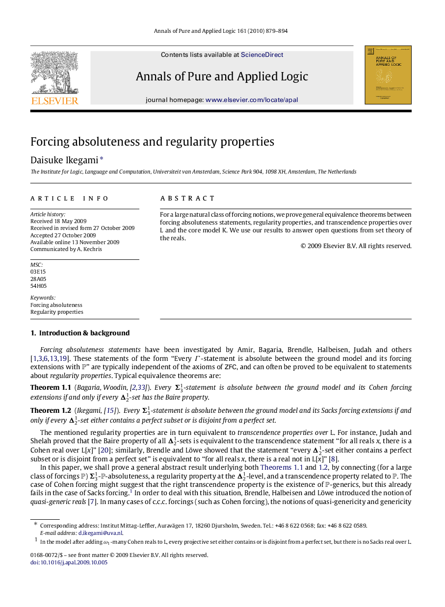 Forcing absoluteness and regularity properties