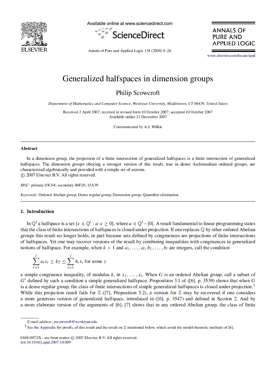 Generalized halfspaces in dimension groups