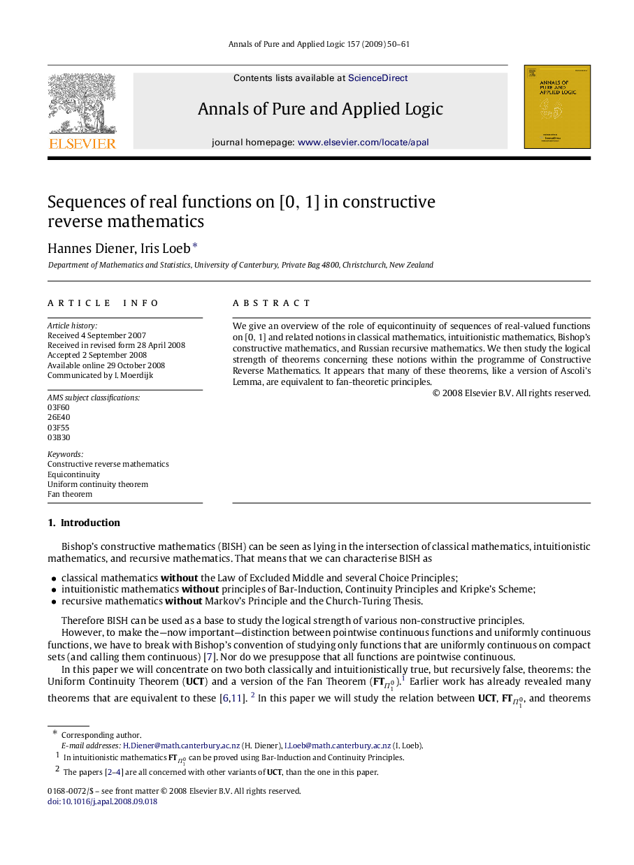 Sequences of real functions on [0,1] in constructive reverse mathematics