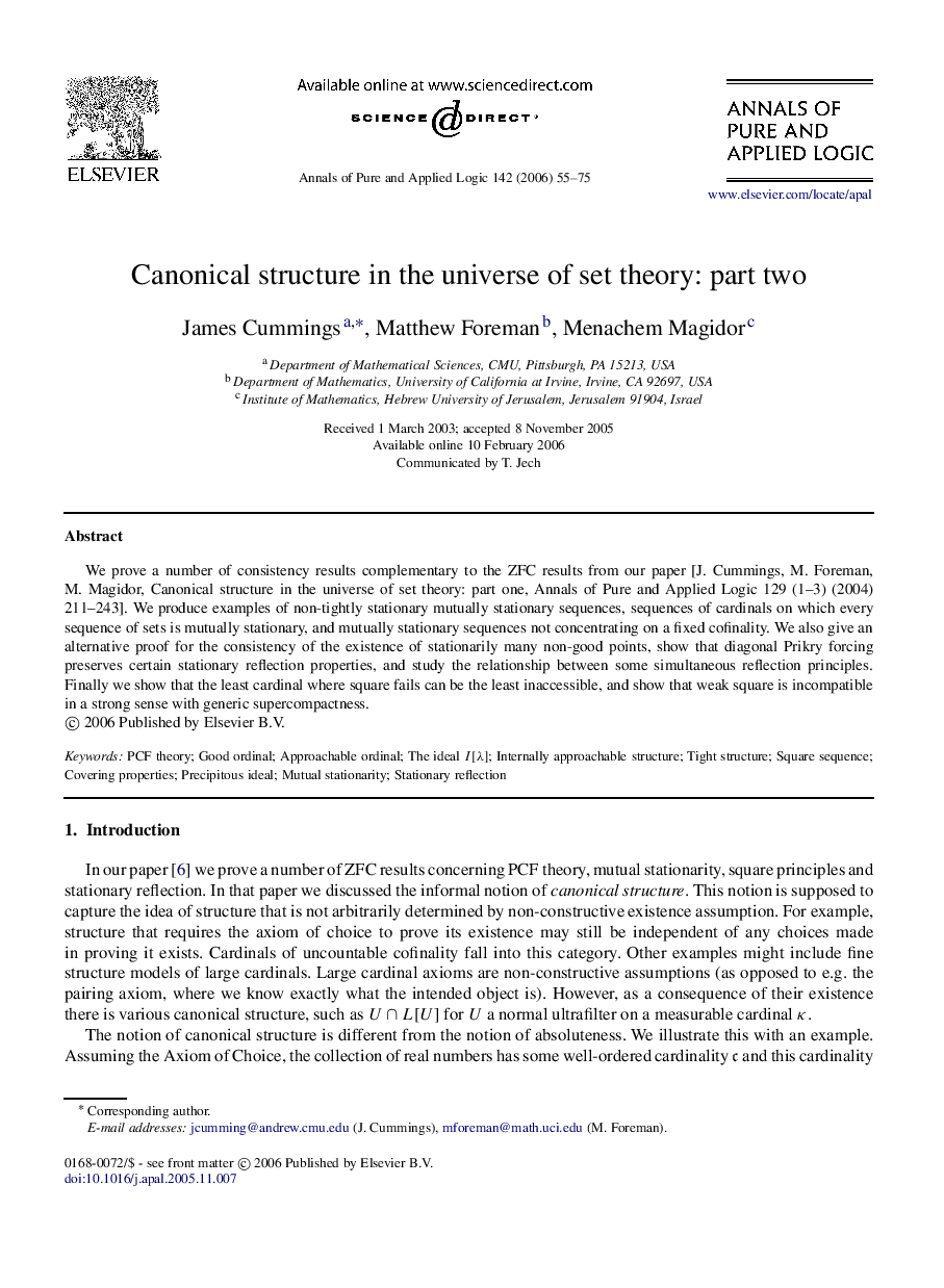 Canonical structure in the universe of set theory: part two