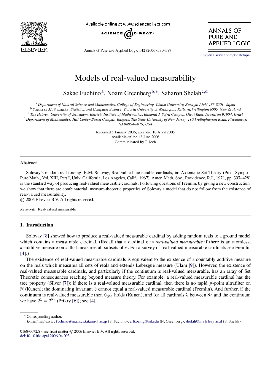 Models of real-valued measurability