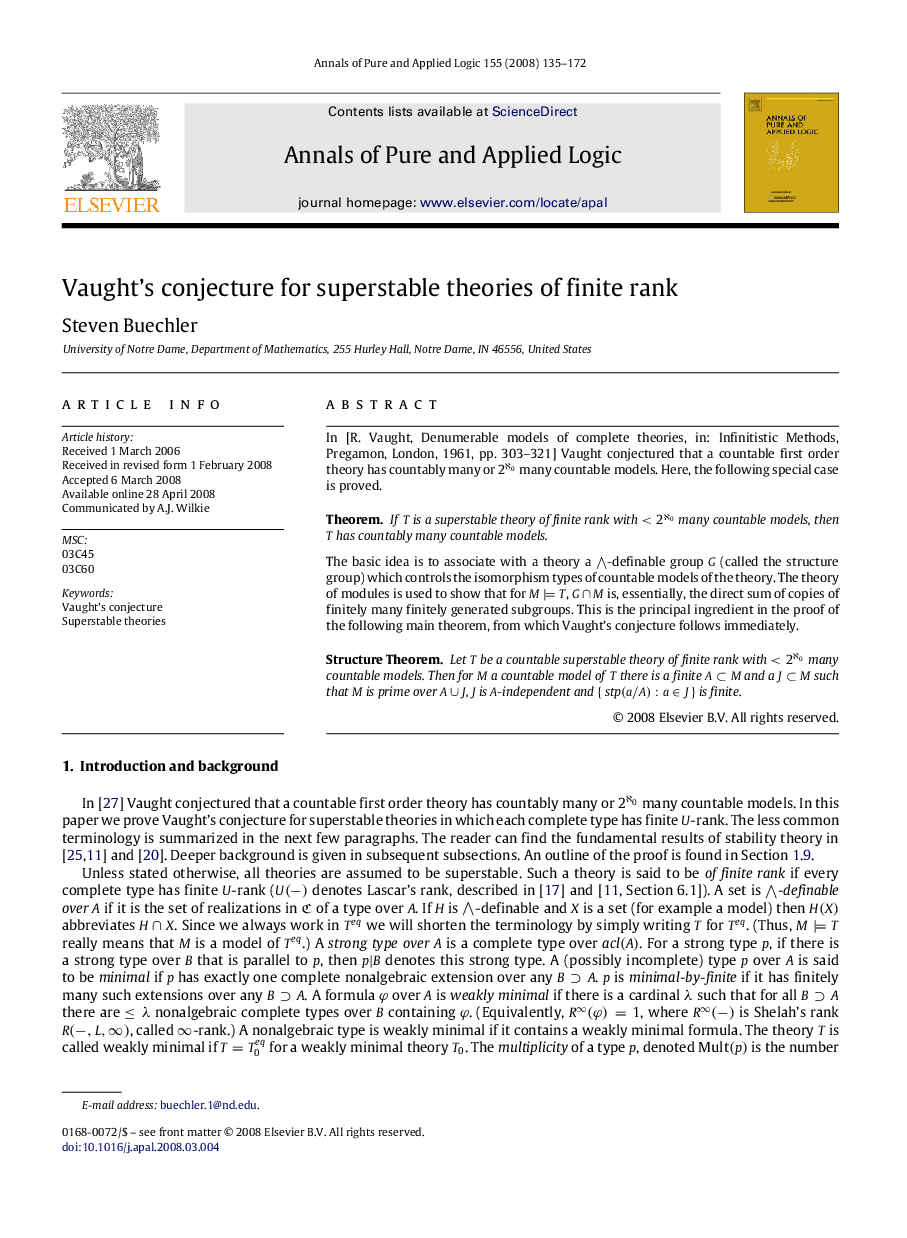 Vaught’s conjecture for superstable theories of finite rank