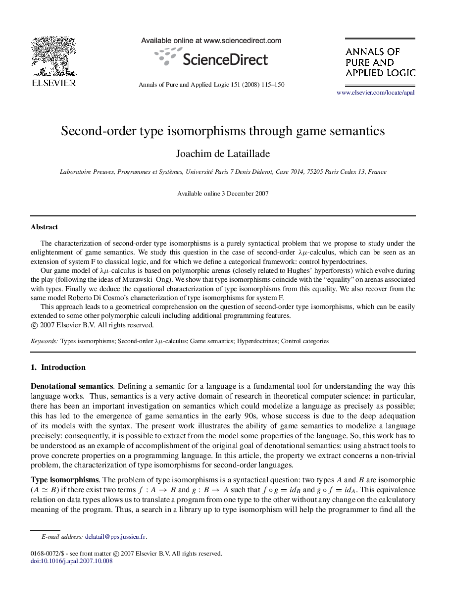 Second-order type isomorphisms through game semantics