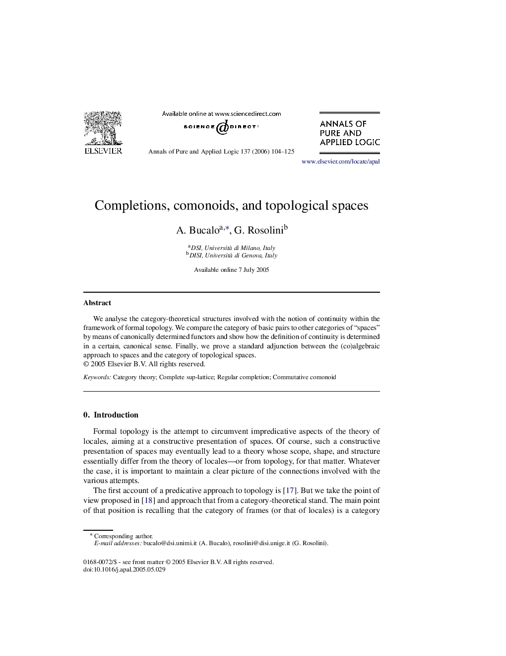 عکس صفحه اول مقاله: Completions, comonoids, and topological spaces Completions, comonoids, and topological spaces