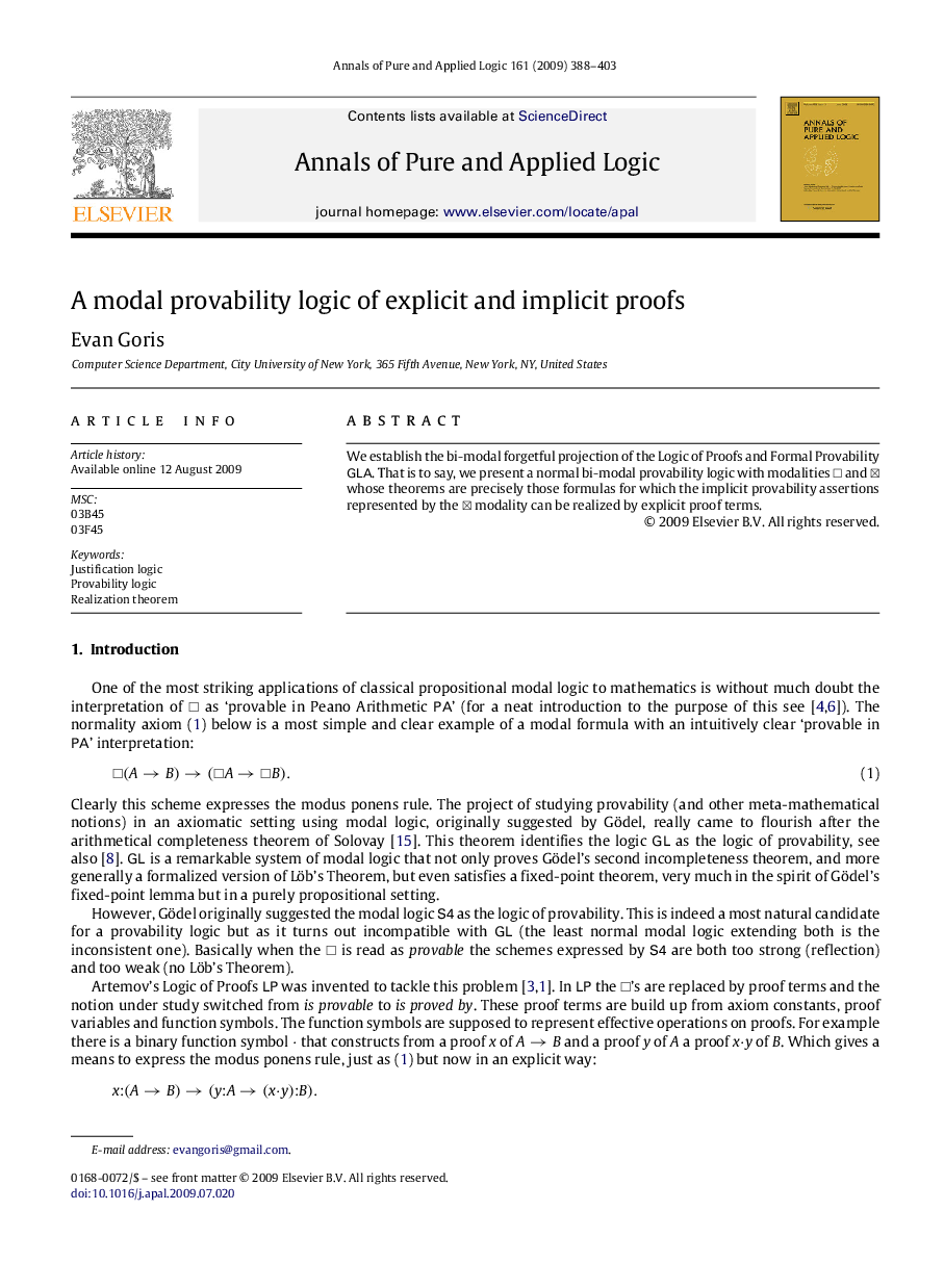 A modal provability logic of explicit and implicit proofs