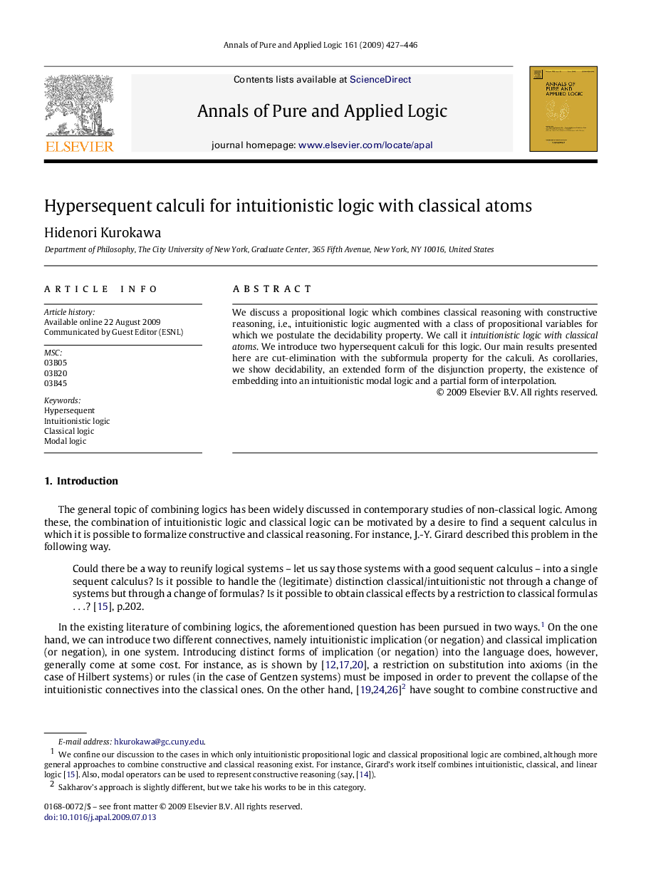 Hypersequent calculi for intuitionistic logic with classical atoms