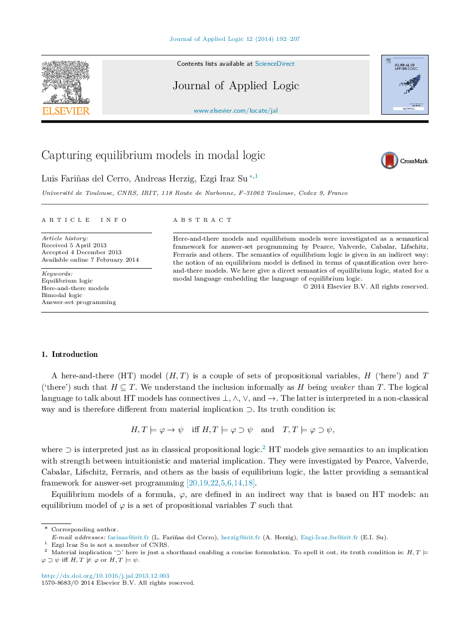 Capturing equilibrium models in modal logic