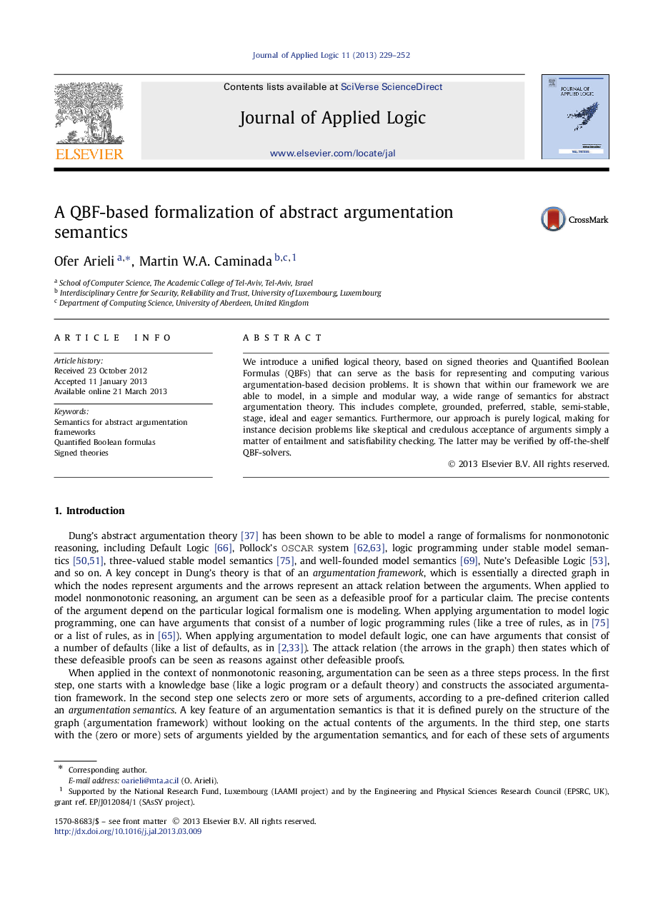 A QBF-based formalization of abstract argumentation semantics