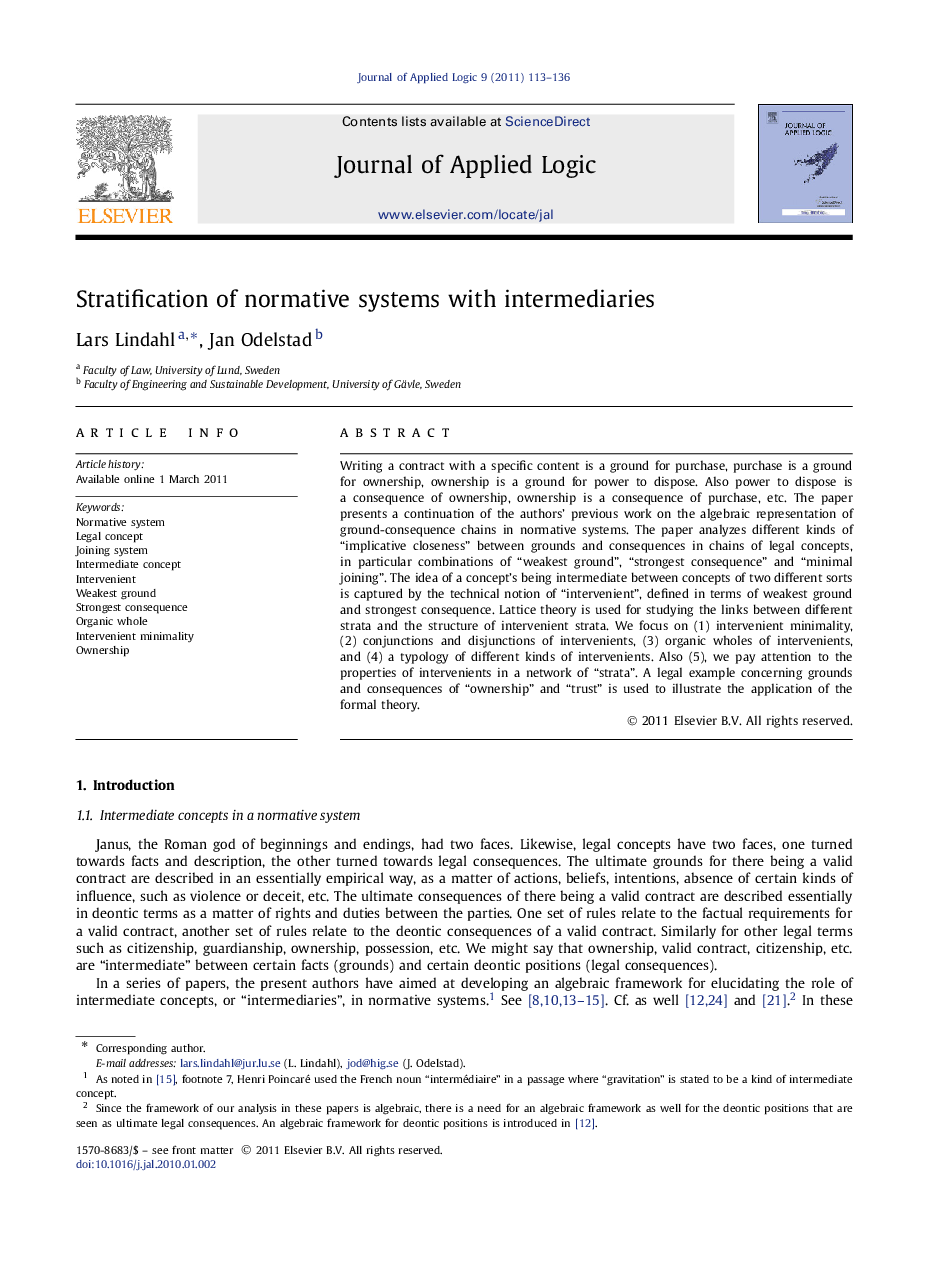 Stratification of normative systems with intermediaries