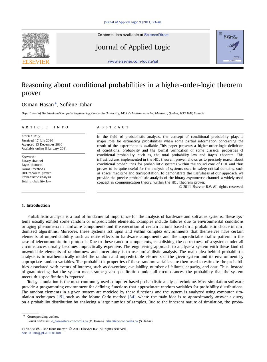 Reasoning about conditional probabilities in a higher-order-logic theorem prover