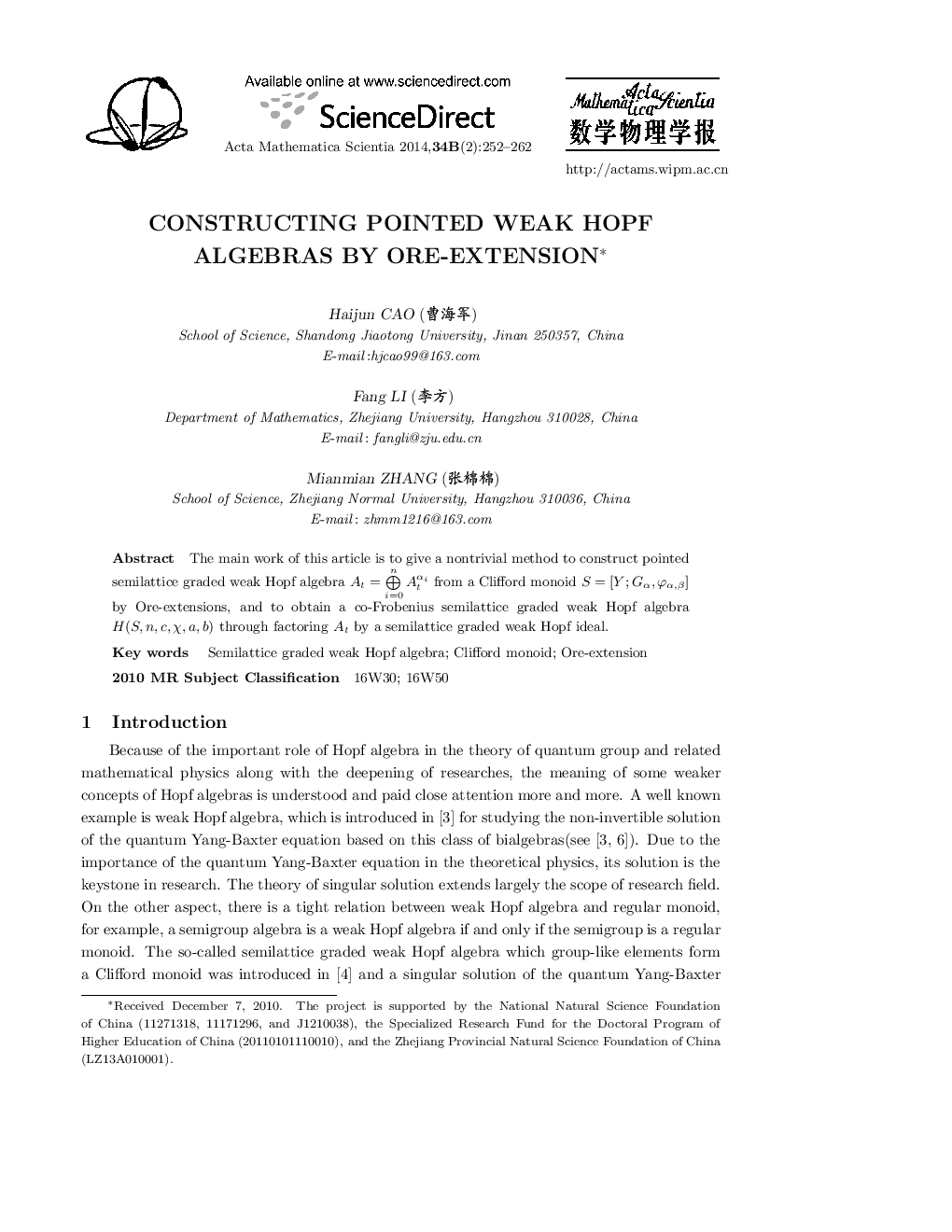 Constructing pointed Hopf algebra by Ore-extensions 