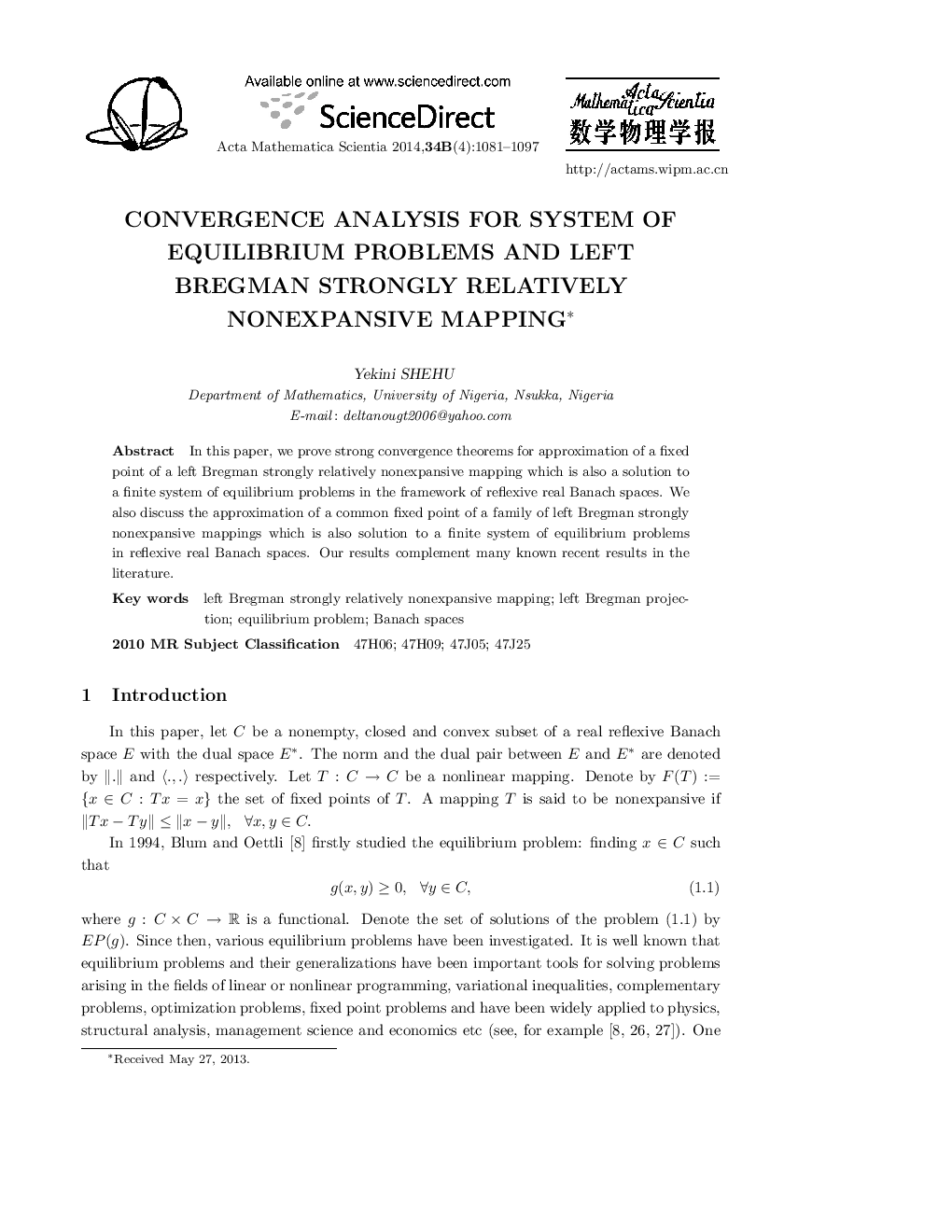 Convergence analysis for system of equilibrium problems and left bregman strongly relatively nonexpansive mapping