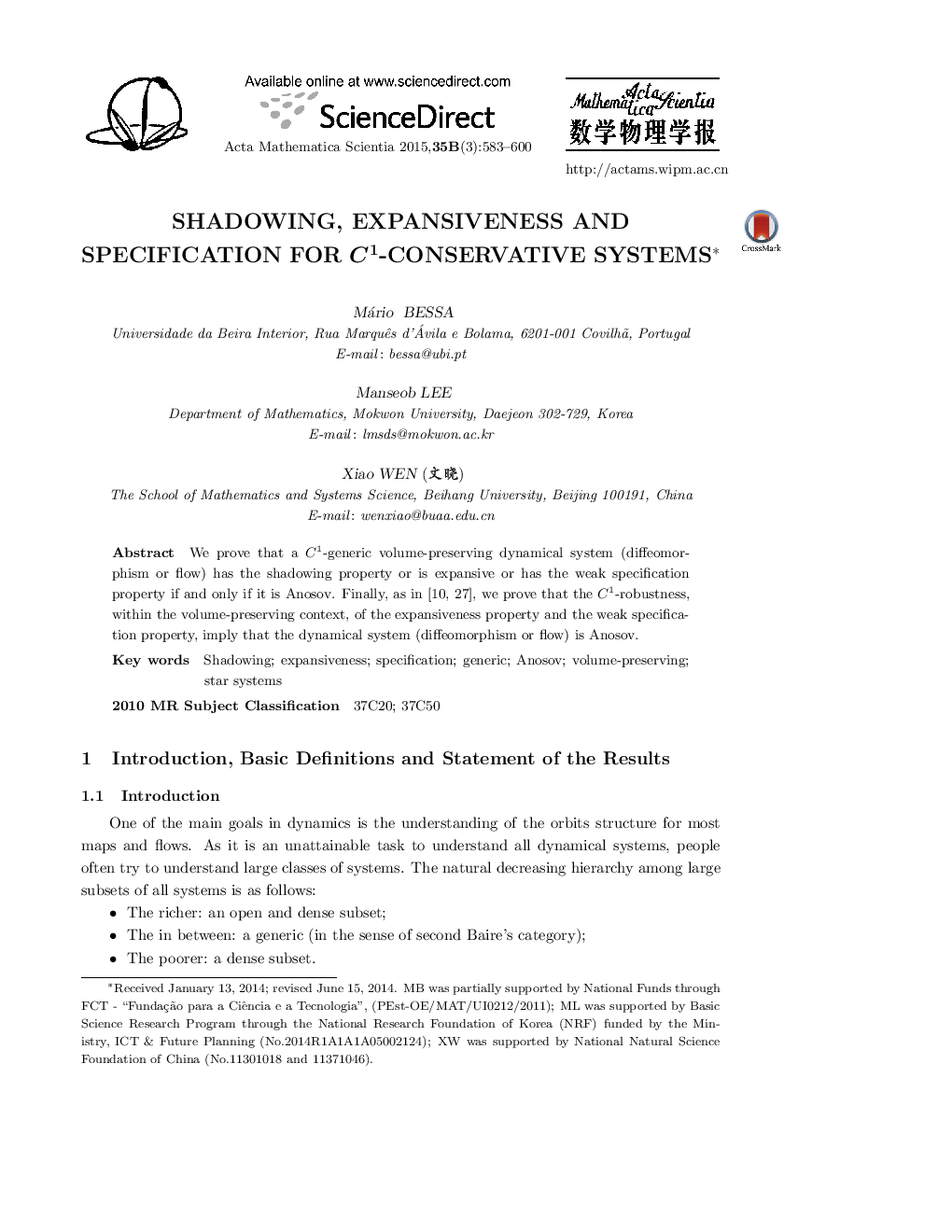 Shadowing, expansiveness and specification for C1-conservative systems 