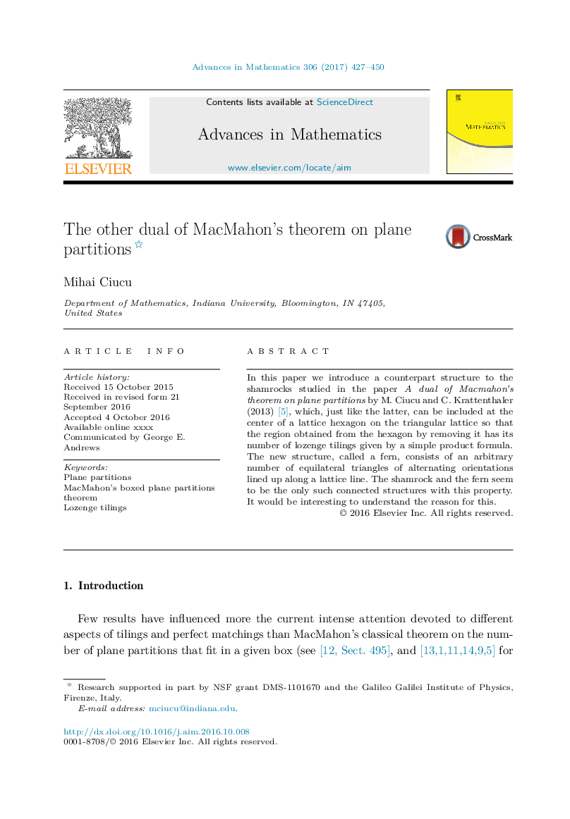 The other dual of MacMahon's theorem on plane partitions 