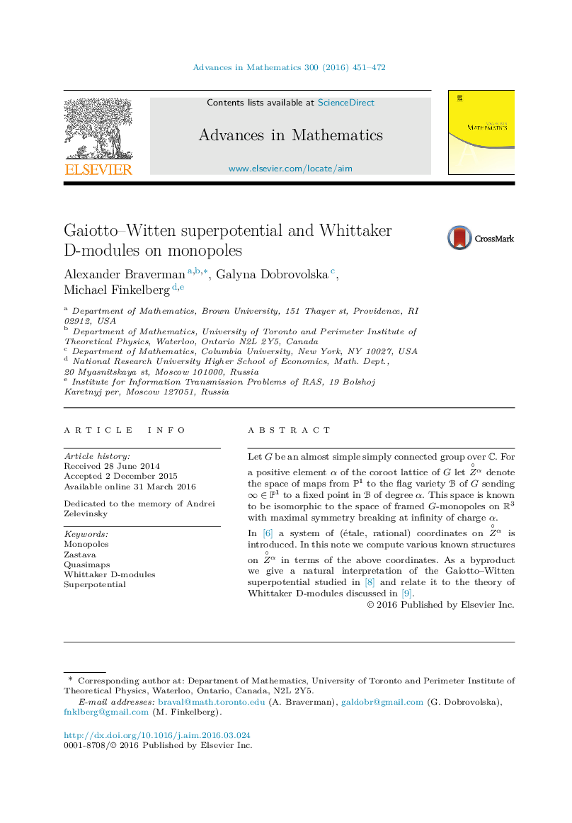 Gaiotto–Witten superpotential and Whittaker D-modules on monopoles