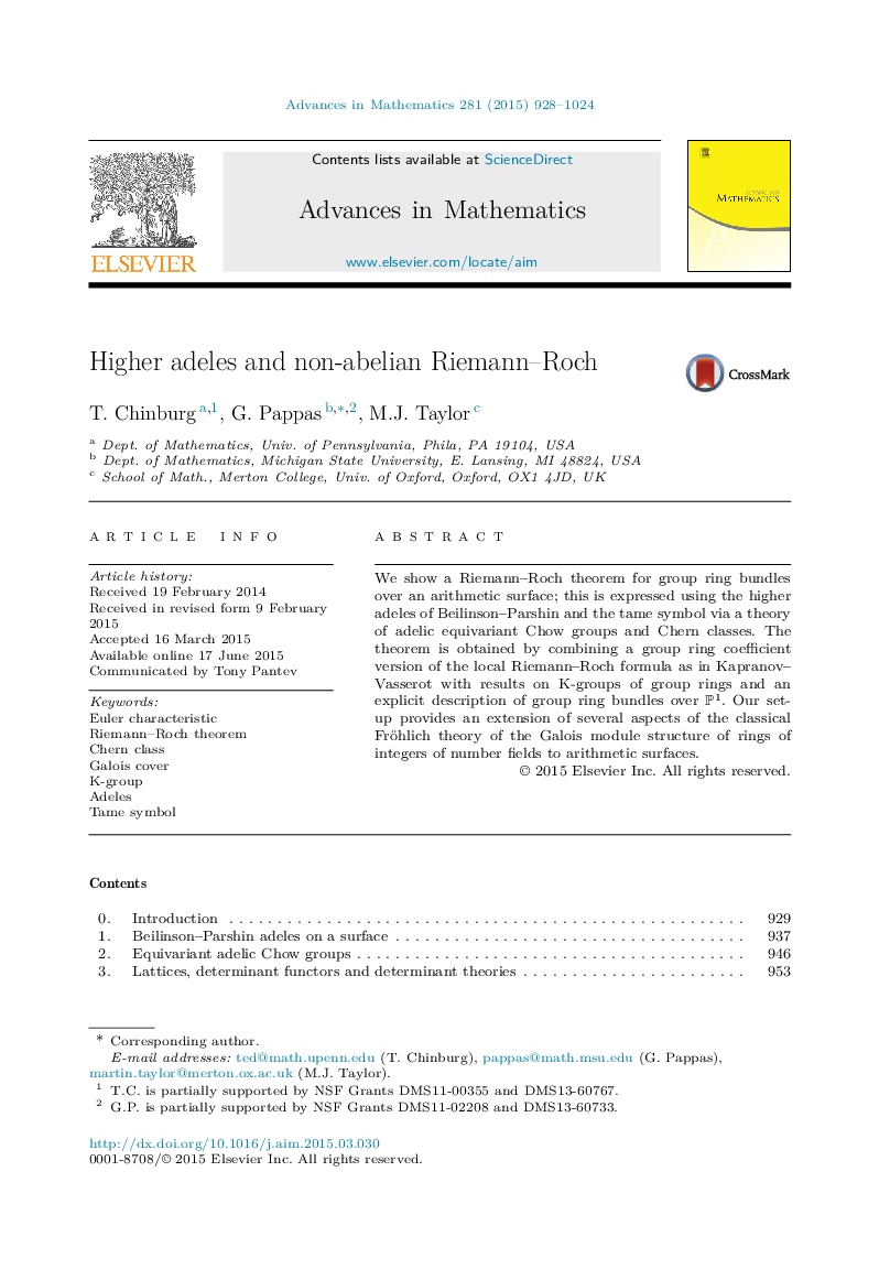 Higher adeles and non-abelian Riemann–Roch