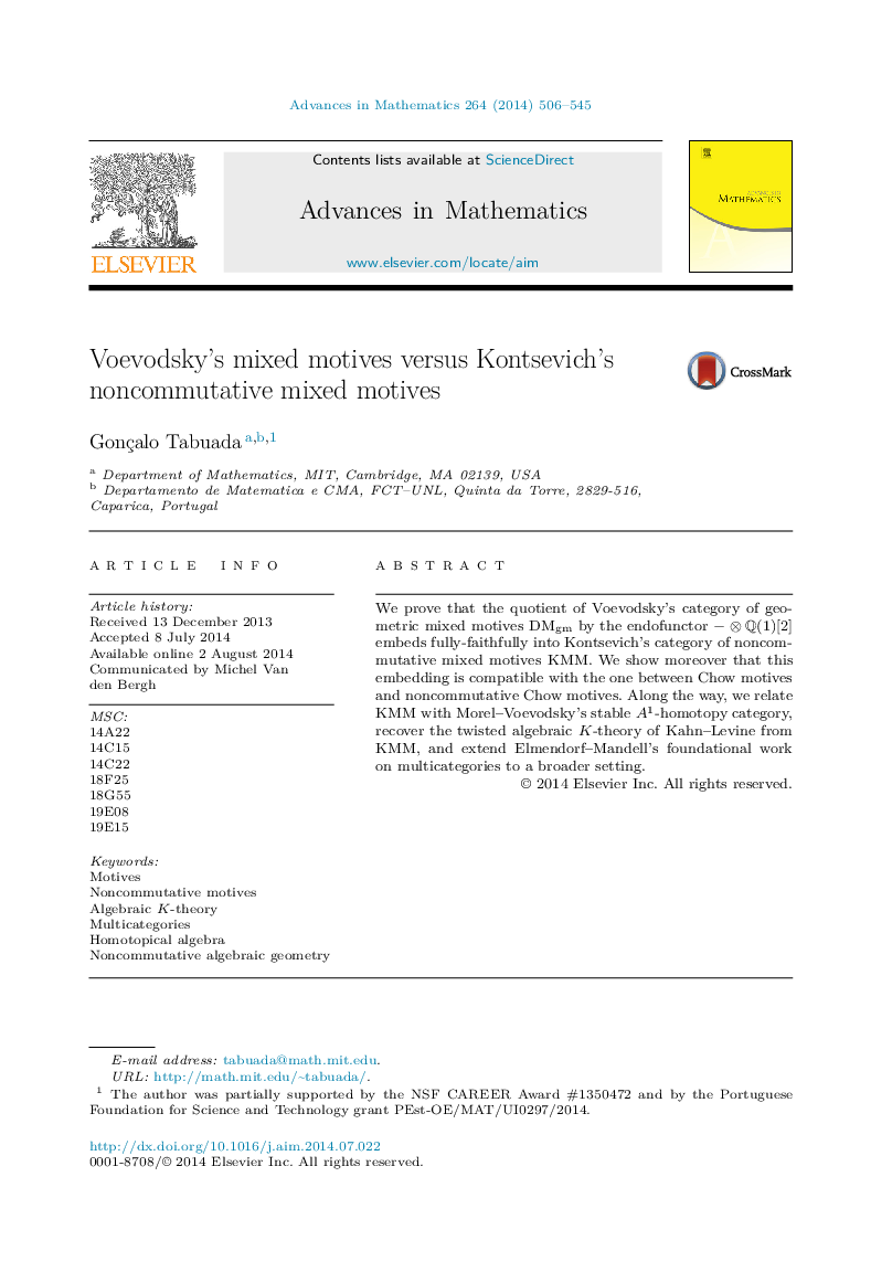 Voevodsky's mixed motives versus Kontsevich's noncommutative mixed motives