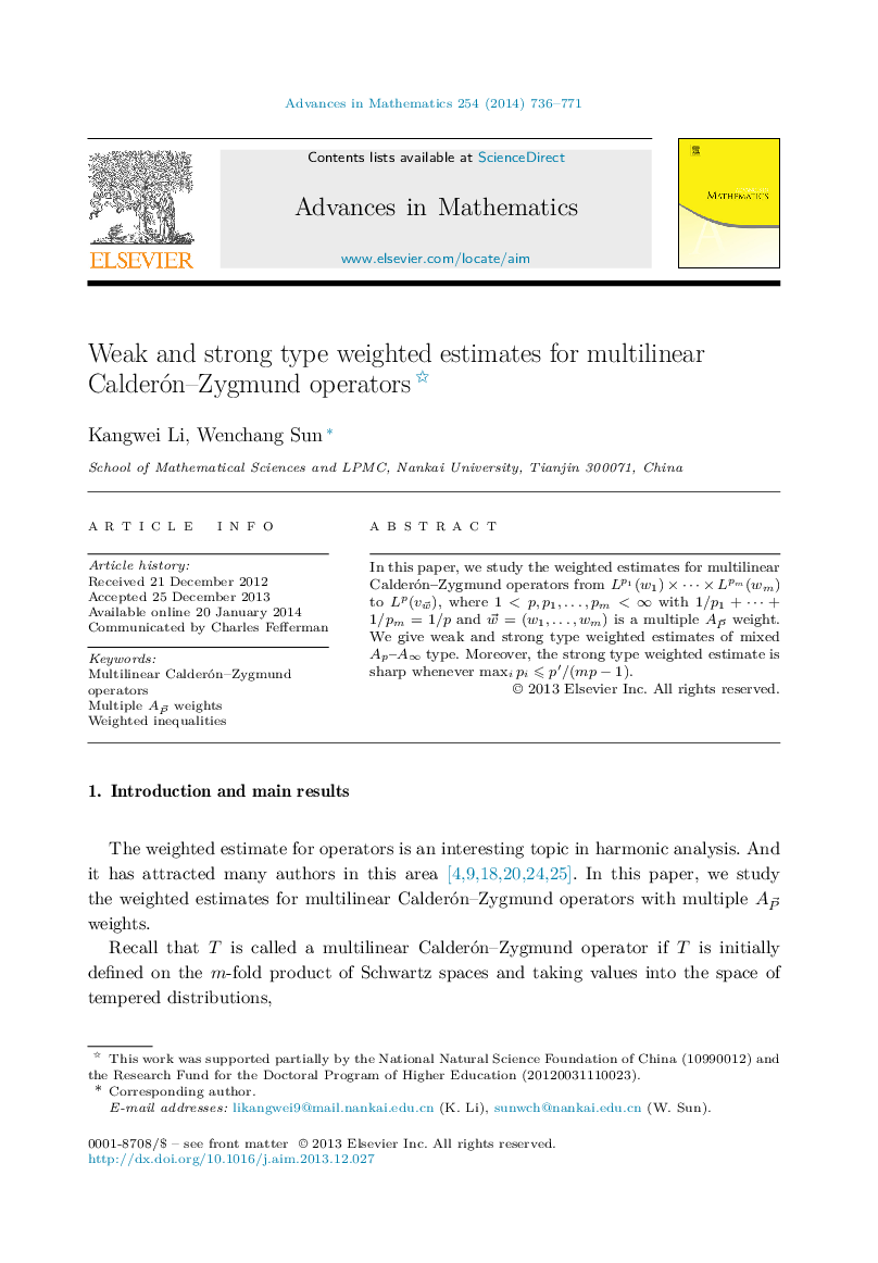 Weak and strong type weighted estimates for multilinear Calderón–Zygmund operators 