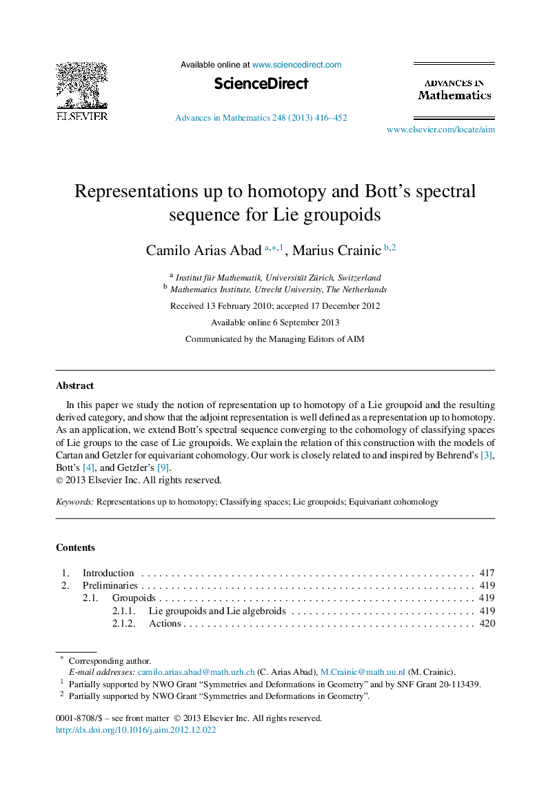 Representations up to homotopy and Bottʼs spectral sequence for Lie groupoids