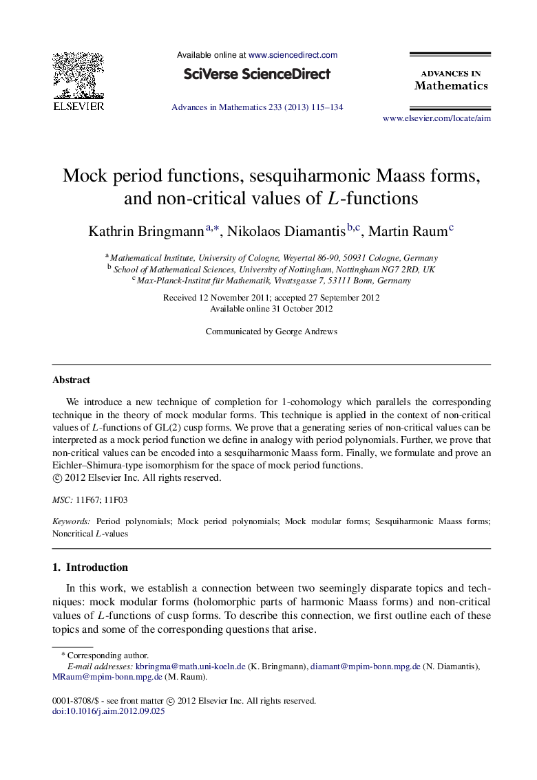 Mock period functions, sesquiharmonic Maass forms, and non-critical values of L-functions