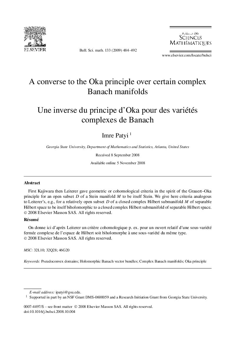 A converse to the Oka principle over certain complex Banach manifolds