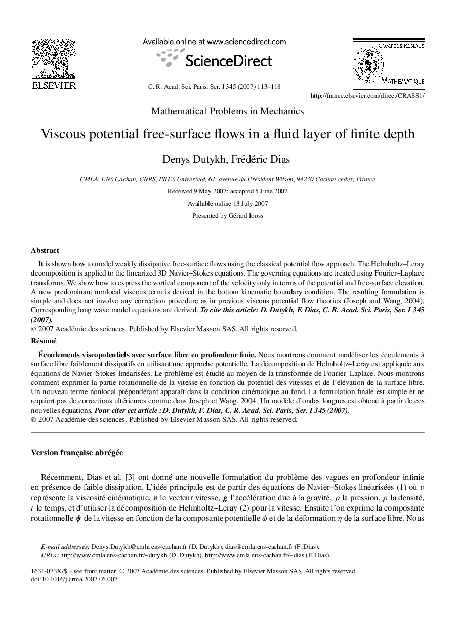 Viscous potential free-surface flows in a fluid layer of finite depth