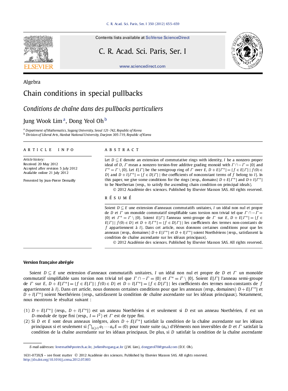 Chain conditions in special pullbacks