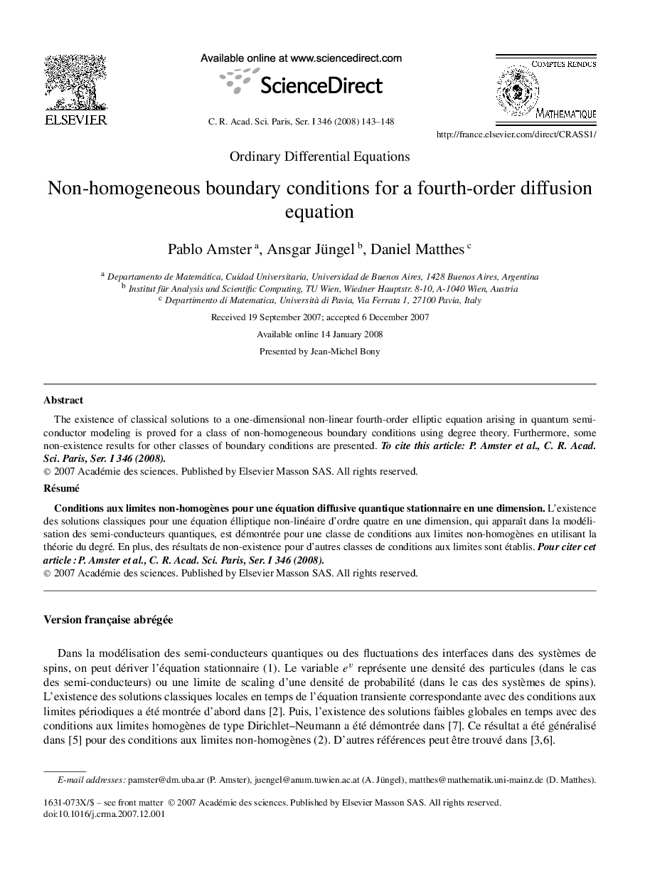 Non-homogeneous boundary conditions for a fourth-order diffusion equation