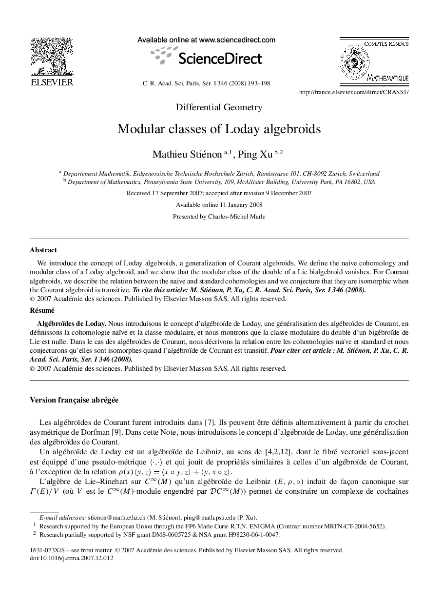 Modular classes of Loday algebroids