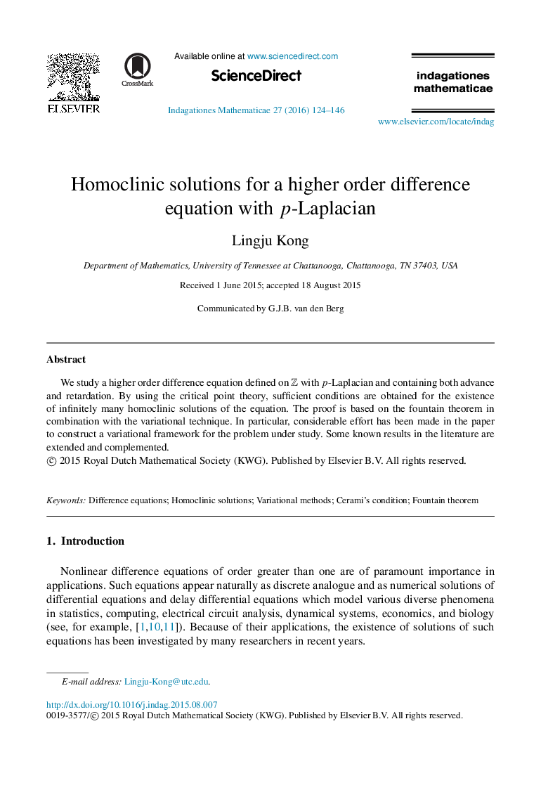 Homoclinic solutions for a higher order difference equation with pp-Laplacian