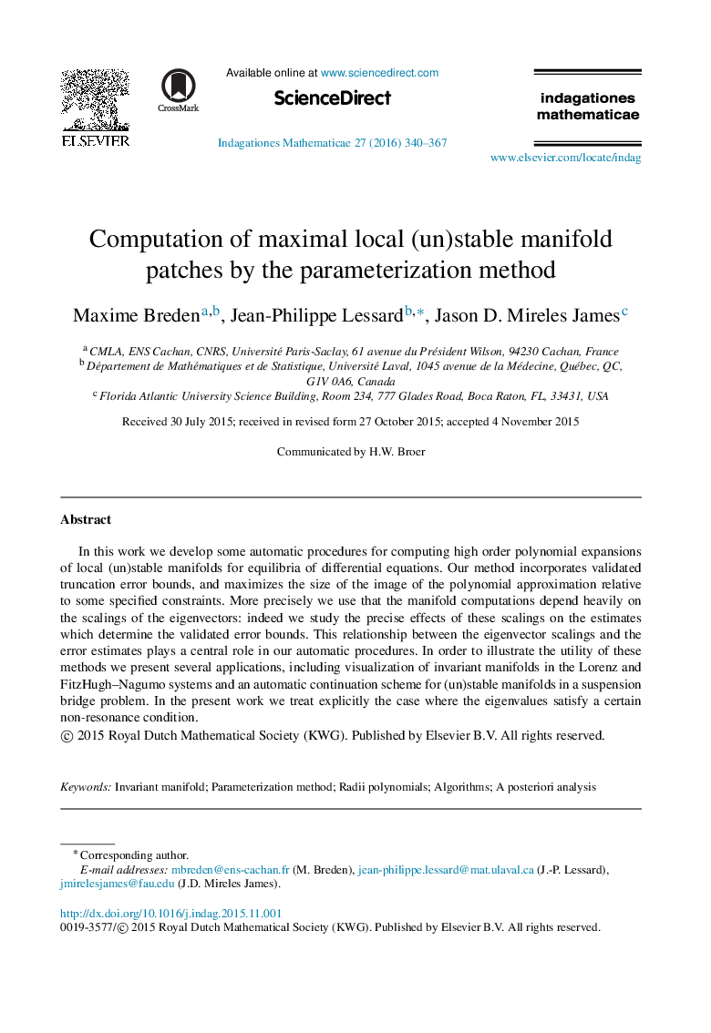 Computation of maximal local (un)stable manifold patches by the parameterization method