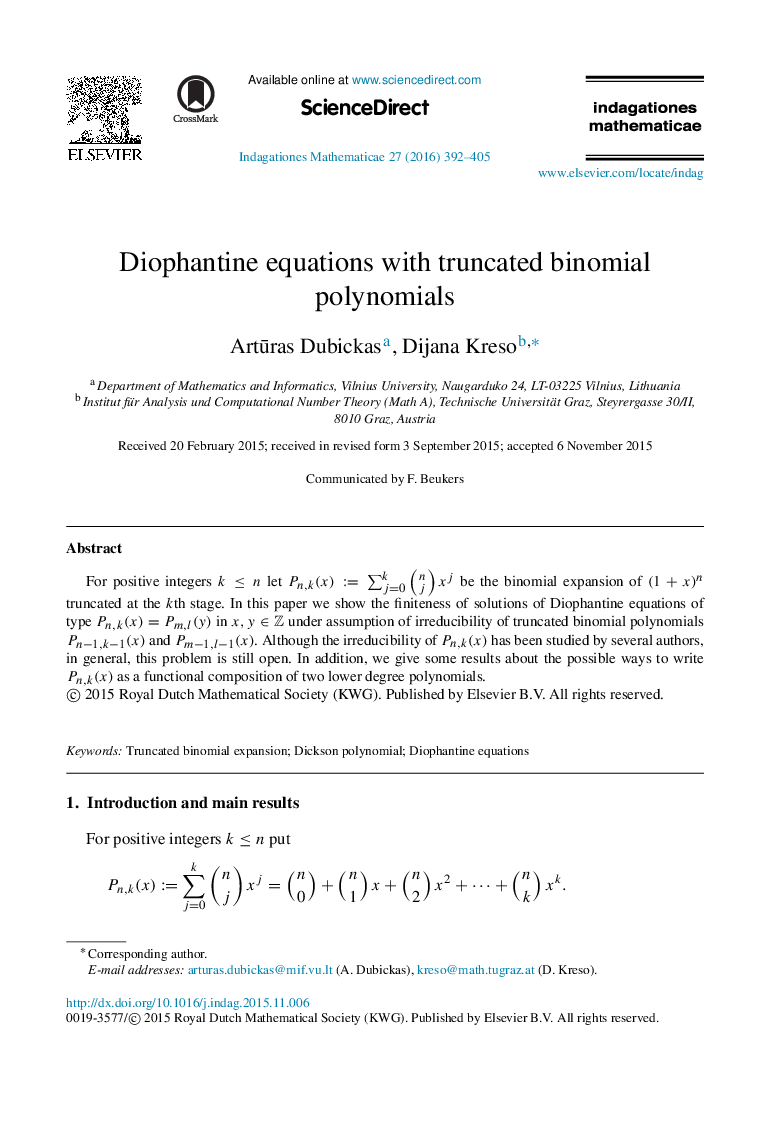 Diophantine equations with truncated binomial polynomials