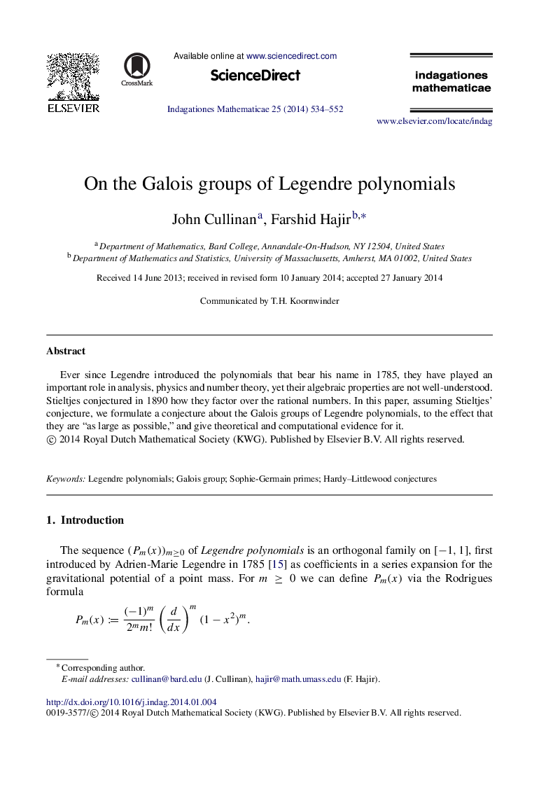 On the Galois groups of Legendre polynomials