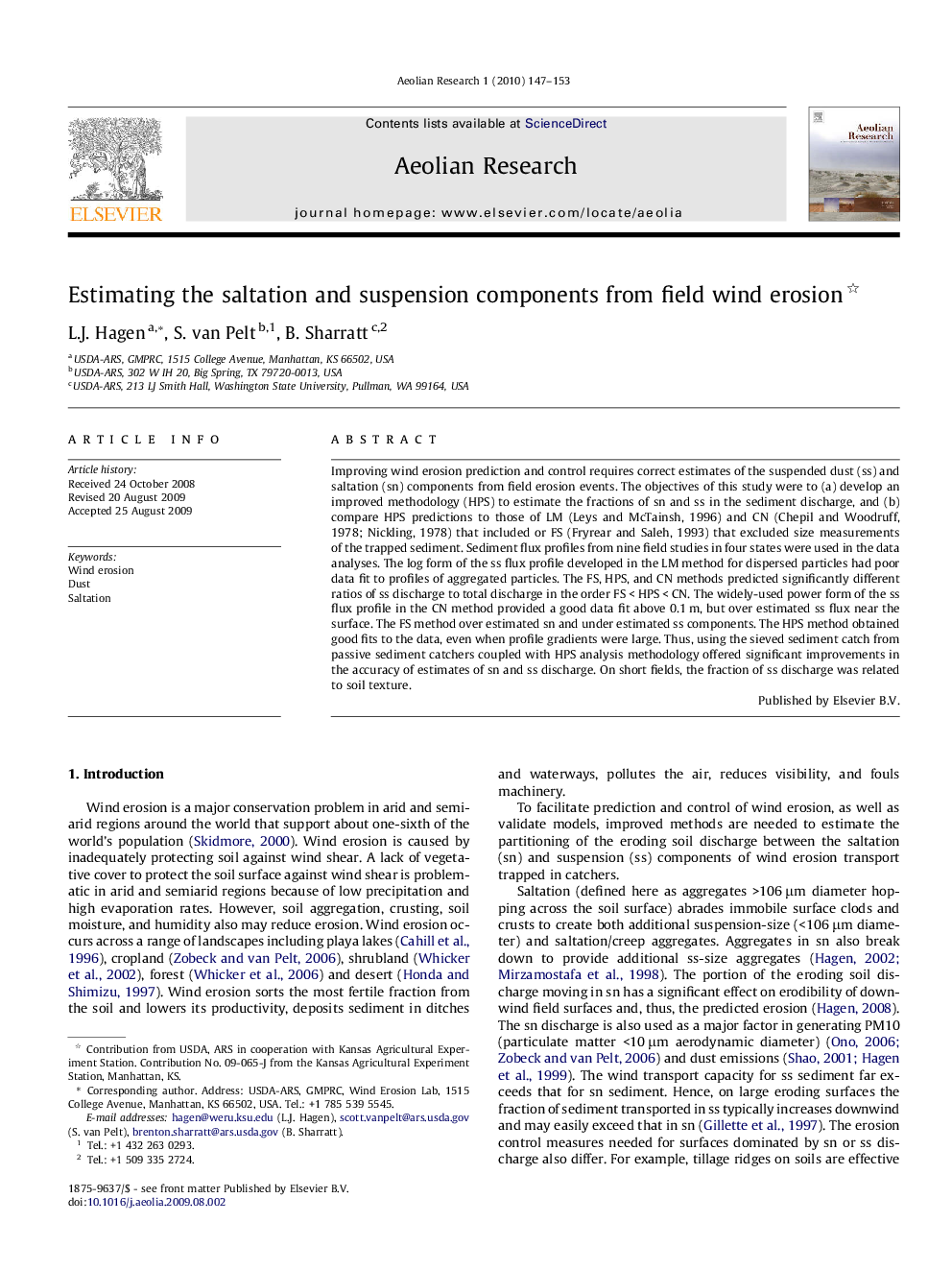 Estimating the saltation and suspension components from field wind erosion 