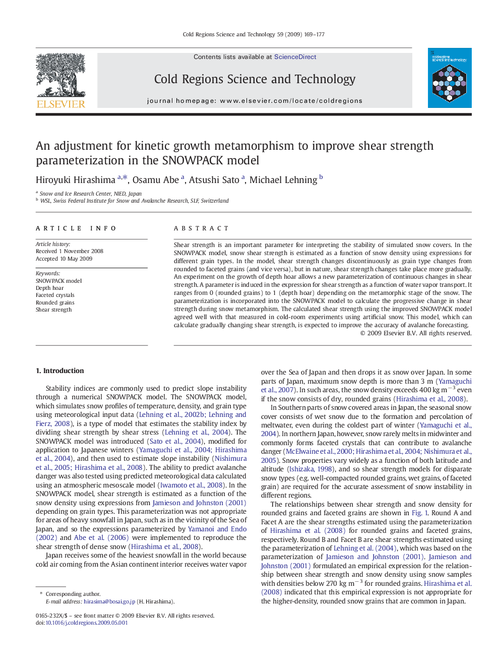 An adjustment for kinetic growth metamorphism to improve shear strength parameterization in the SNOWPACK model