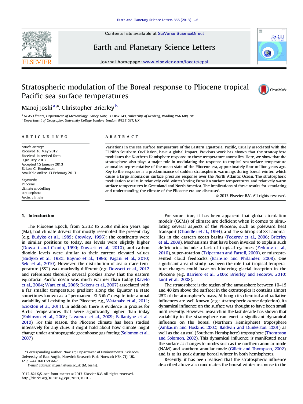 Stratospheric modulation of the Boreal response to Pliocene tropical Pacific sea surface temperatures