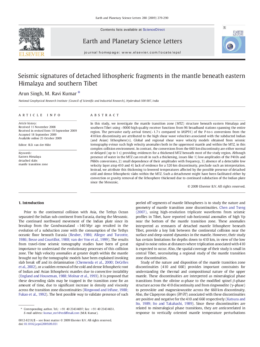 Seismic signatures of detached lithospheric fragments in the mantle beneath eastern Himalaya and southern Tibet