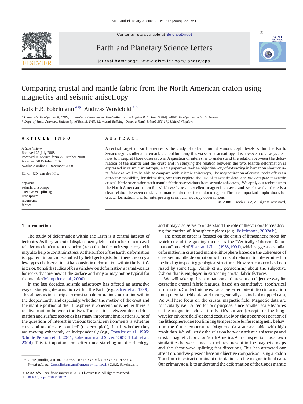 Comparing crustal and mantle fabric from the North American craton using magnetics and seismic anisotropy