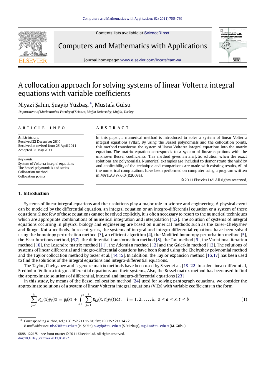 A collocation approach for solving systems of linear Volterra integral equations with variable coefficients