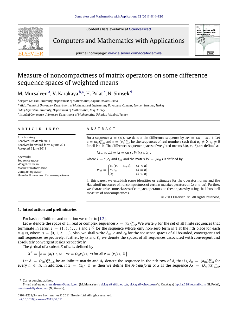 Measure of noncompactness of matrix operators on some difference sequence spaces of weighted means