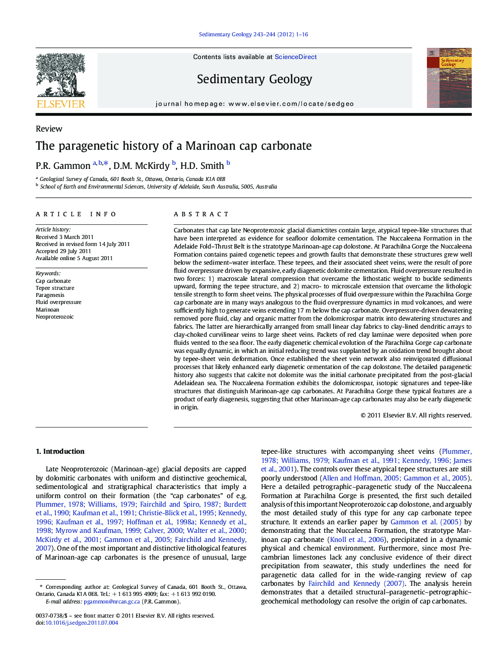 The paragenetic history of a Marinoan cap carbonate