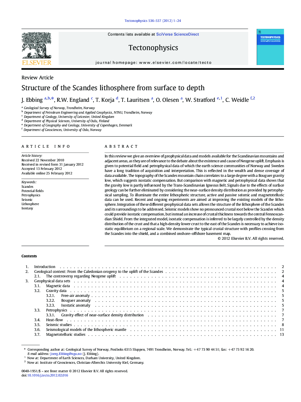 Structure of the Scandes lithosphere from surface to depth