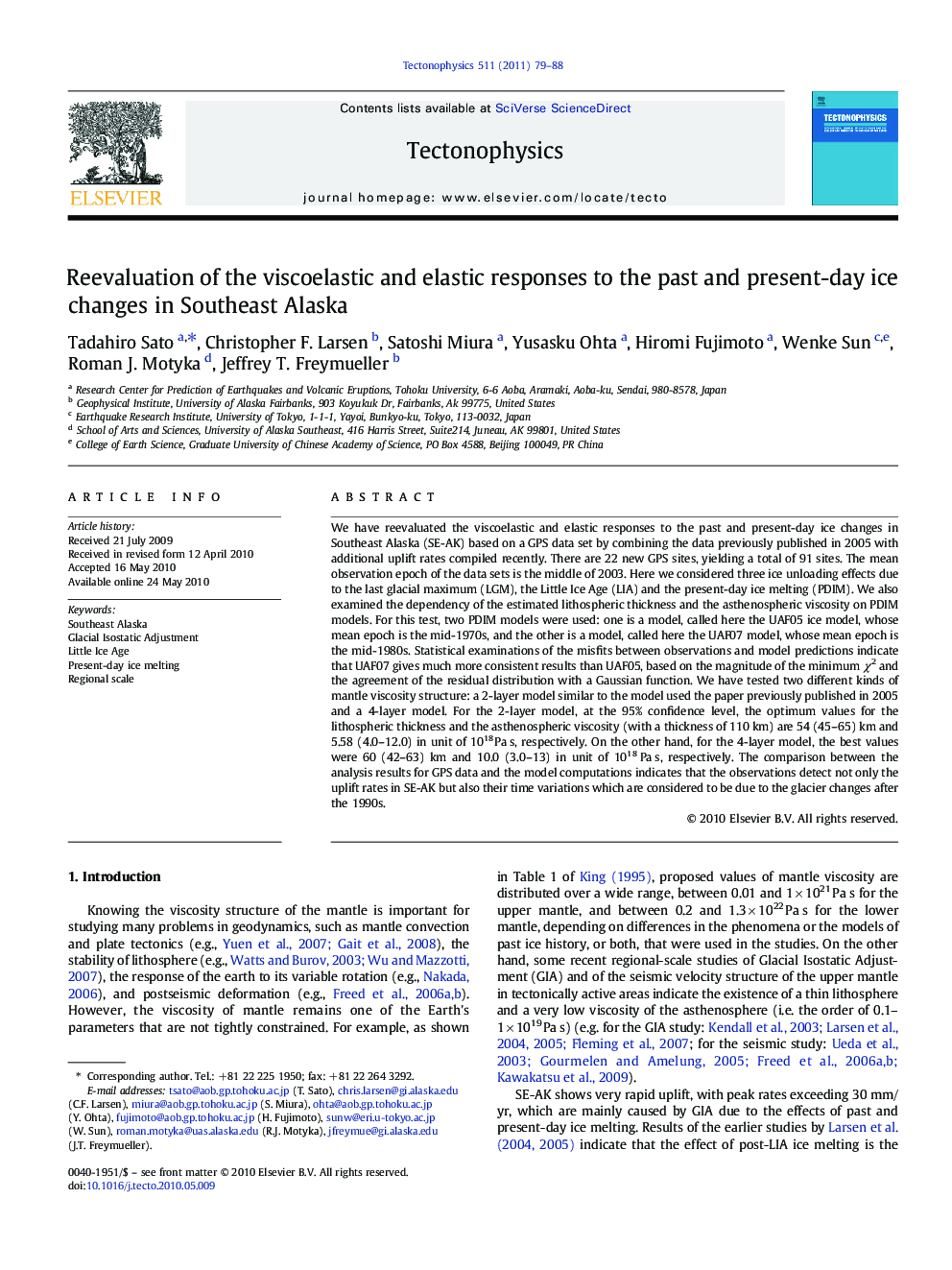 Reevaluation of the viscoelastic and elastic responses to the past and present-day ice changes in Southeast Alaska