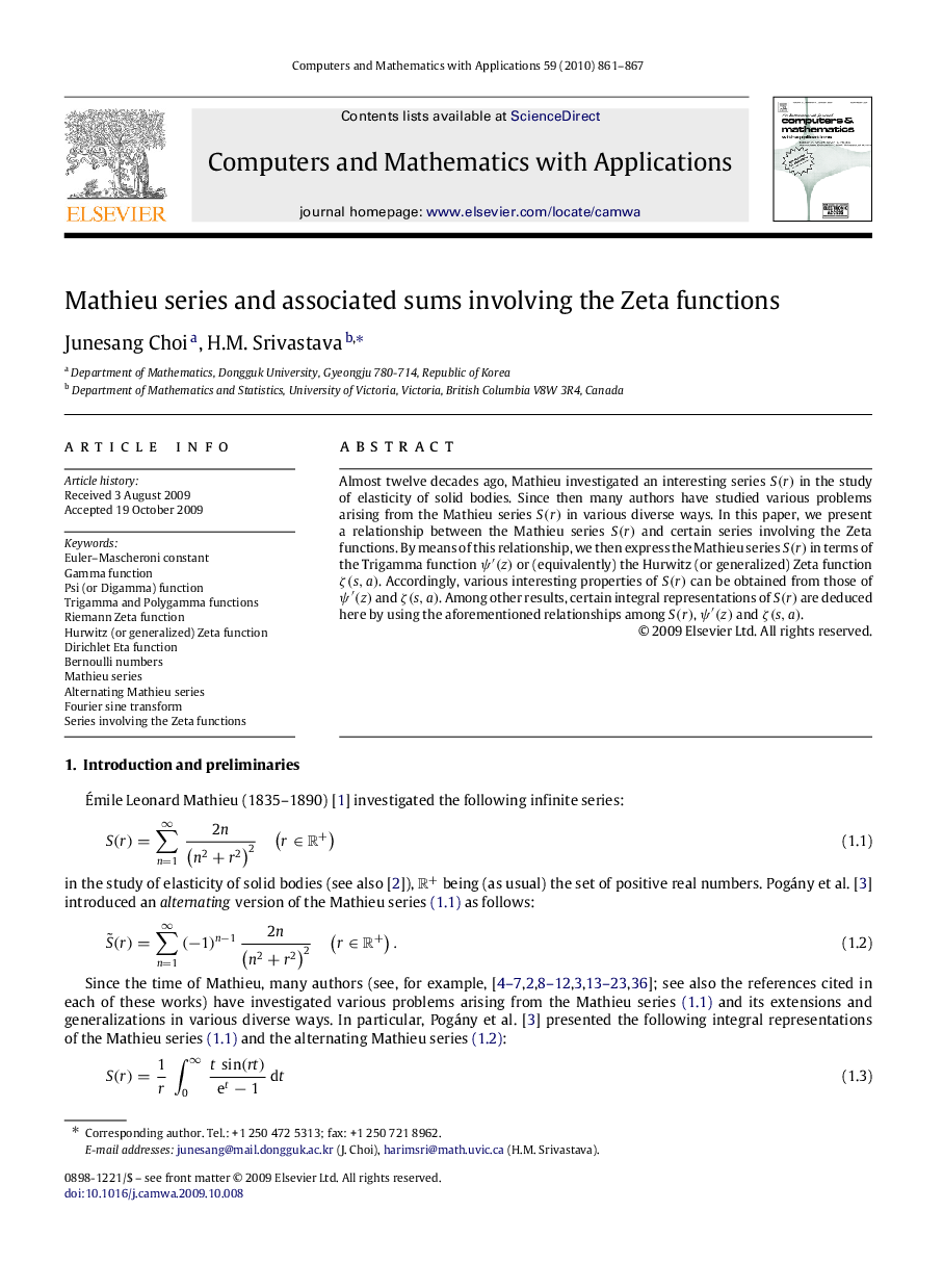 Mathieu series and associated sums involving the Zeta functions