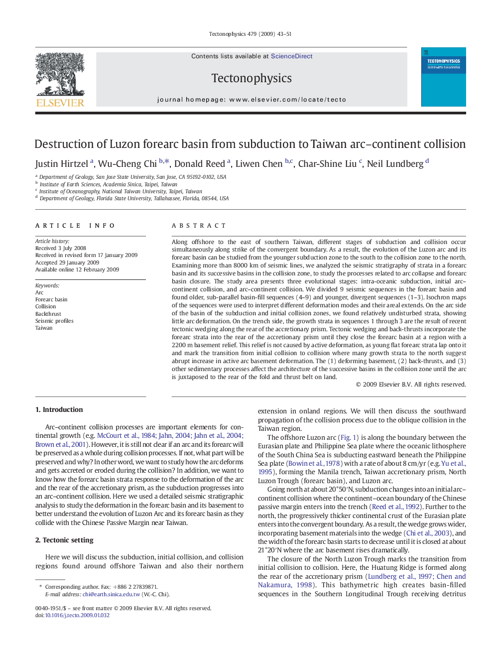 Destruction of Luzon forearc basin from subduction to Taiwan arc–continent collision